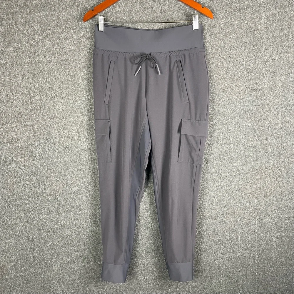 ATHLETA Women's Gray Sutton Jogger Pull On Cargo Athleisure Travel Pants Size 4 - Picture 2 of 15